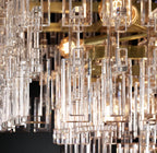 36 Inch Chain Crystal Tiered Chandelier - Marignan